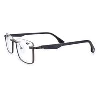 LV.MT.0870-2230.1 Armacao Para Oculos de Grau Masculino Reebok Metal Quadrado Onix -3-